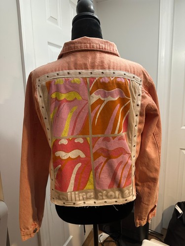 Rolling stones pink orange - stones, pink/orange